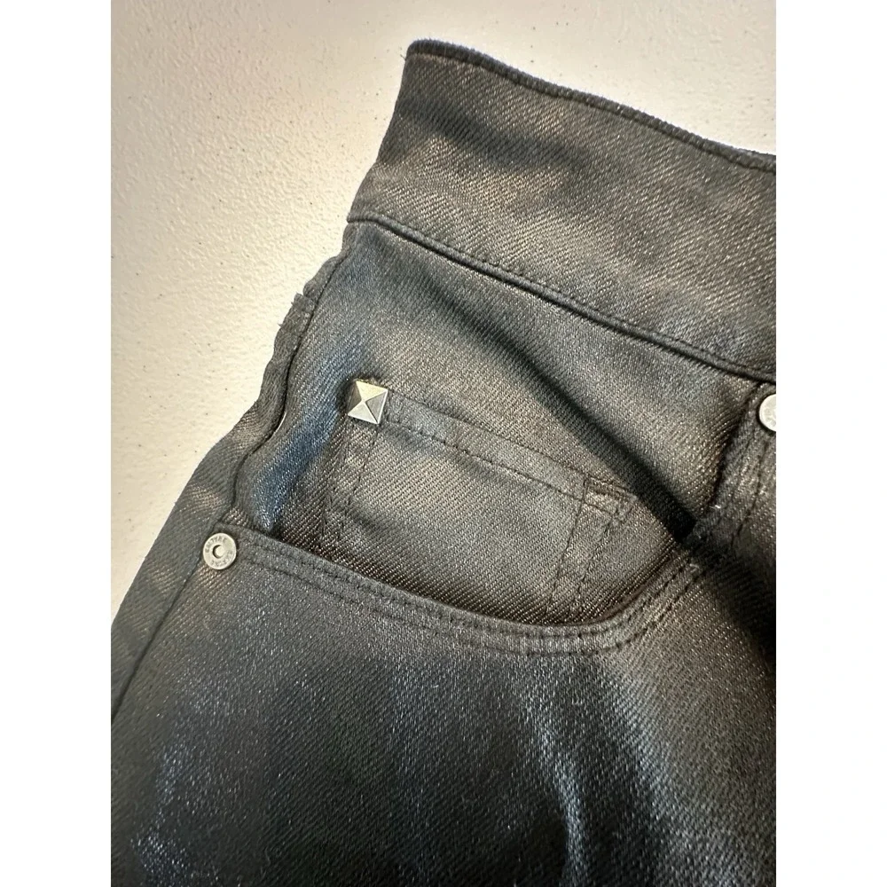 Empyre Tori Black Coated Women's Denim Jeans Size 4‎ Skater Streetwear Grunge